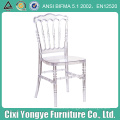 Elegant Crystal Plastic Napoleon Chair for Event Use